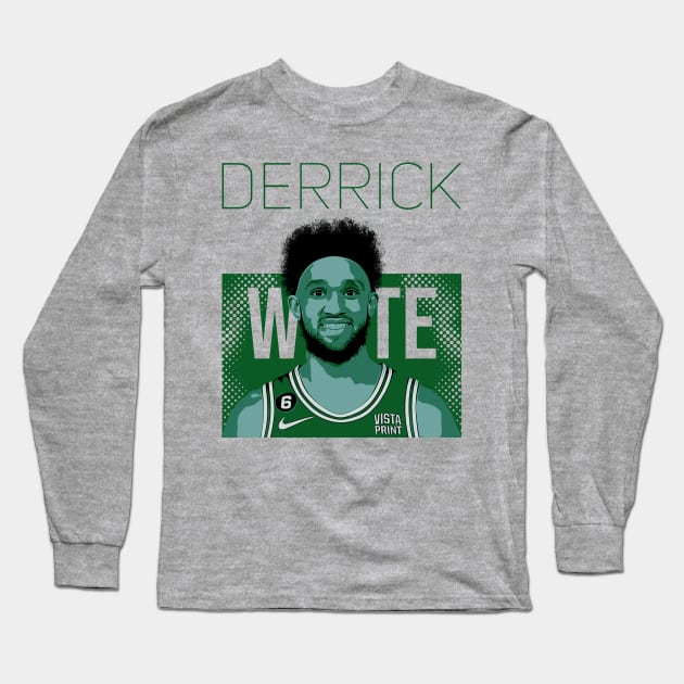 Derrick White | Basketball player Long Sleeve T-Shirt by Aloenalone